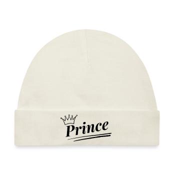 Prince - Baby Premium Organic Mütze - Naturweiß - Vorne