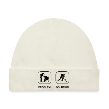 Eishockeyteam Wintersport Eishockey Geschenk - Baby Premium Organic Mütze - Naturweiß - Vorne