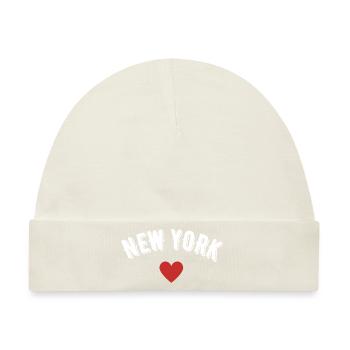 New York - Baby Premium Organic Mütze - Naturweiß - Vorne