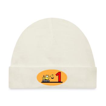 Bagger - Baby Premium Organic Mütze - Naturweiß - Vorne