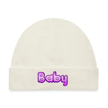 Text Baby - Baby Premium Organic Mütze - Naturweiß - Vorne