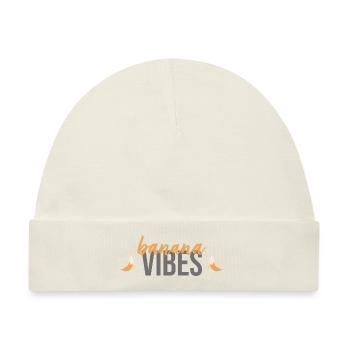 Banana Vibes - Baby Premium Organic Mütze - Naturweiß - Vorne