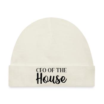 CEO of the House - Baby Premium Organic Mütze - Naturweiß - Vorne
