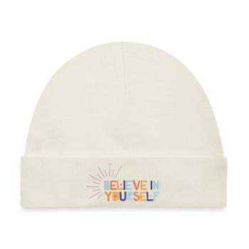Believe In Yourself - Baby Premium Organic Mütze - Naturweiß - Vorne