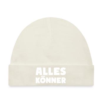 Alles Könner Experte Meister Profi - Baby Premium Organic Mütze - Naturweiß - Vorne