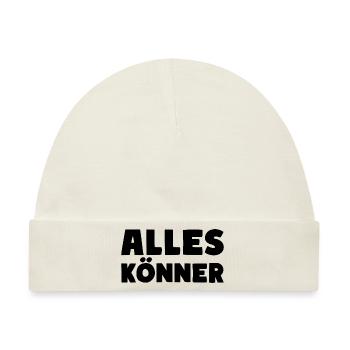 Alles Könner Experte Meister Profi - Baby Premium Organic Mütze - Naturweiß - Vorne