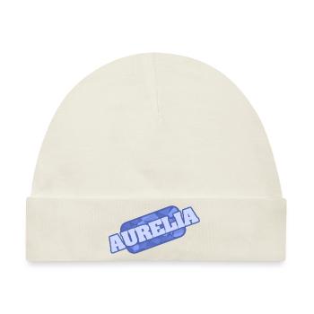 Geschenk für Aurelia - Baby Premium Organic Mütze - Naturweiß - Vorne