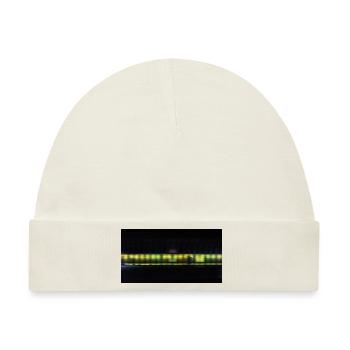 Fußgänger im Tunnel vor einer Neonfarbe - Baby Premium Organic Mütze - Naturweiß - Vorne