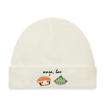 wasa, bae Sushi Wasabi - Baby Premium Organic Mütze - Naturweiß - Vorne