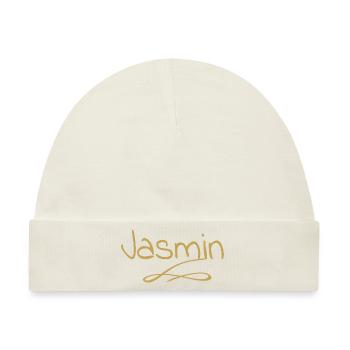 Vorname jasmin - Baby Premium Organic Mütze - Naturweiß - Vorne