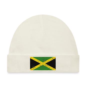 Land für Jamaika Jamaika Flagge - Baby Premium Organic Mütze - Naturweiß - Vorne