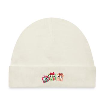 Geschenke,Familie, Weihnachten, geschenk - Baby Premium Organic Mütze - Naturweiß - Vorne