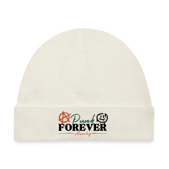 Punk Forever - Anarchy - Baby Premium Organic Mütze - Naturweiß - Vorne