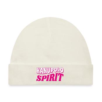 Kanupolo Spirit Slogan - Baby Premium Organic Mütze - Naturweiß - Vorne