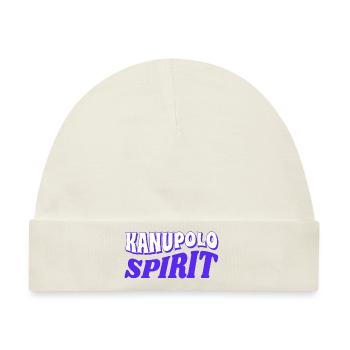 Kanupolo Spirit Slogan - Baby Premium Organic Mütze - Naturweiß - Vorne