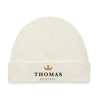 Thomas - Baby Premium Organic Mütze - Naturweiß - Vorne