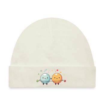Cute Marbles - Baby Premium Organic Mütze - Naturweiß - Vorne
