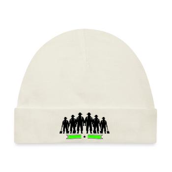 Farmer Bauer Silhouette - Baby Premium Organic Mütze - Naturweiß - Vorne