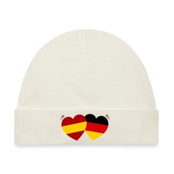 Die spanisch deutsche Liebe - Baby Premium Organic Mütze - Naturweiß - Vorne