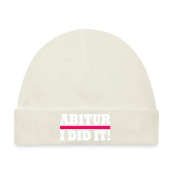 Abitur - Baby Premium Organic Mütze - Naturweiß - Vorne