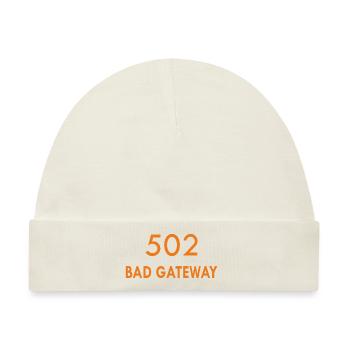 Error 502 Bad Gateway HTTP Statuscode - Baby Premium Organic Mütze - Naturweiß - Vorne