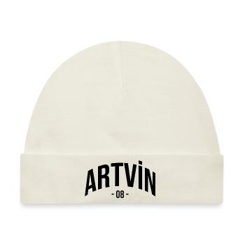Artvin 08 Türkei Turkiye Geschenk Urlaub Türk TR - Baby Premium Organic Mütze - Naturweiß - Vorne