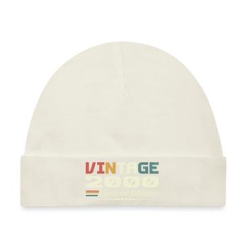 Jahrgang 2000 Geschenk 2000 Geburtstag 2000 Retro - Baby Premium Organic Mütze - Naturweiß - Vorne