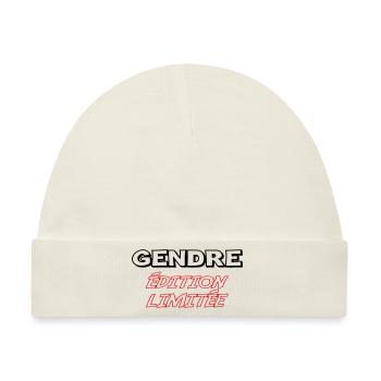 Limitierte Auflage GENDRE - Baby Premium Organic Mütze - Naturweiß - Vorne