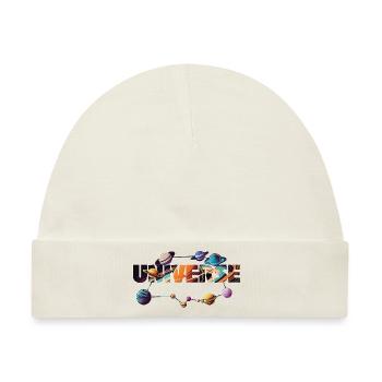 universe - Baby Premium Organic Mütze - Naturweiß - Vorne