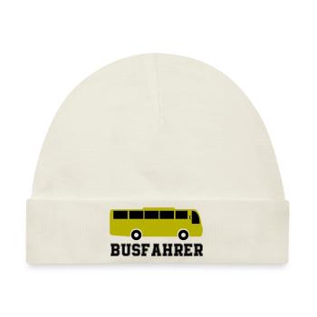 bus busfahrer - Baby Premium Organic Mütze - Naturweiß - Vorne