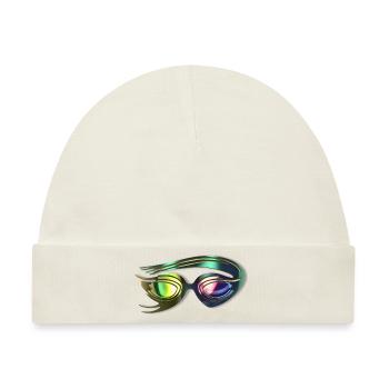 Stylische Schwimmbrille - Baby Premium Organic Mütze - Naturweiß - Vorne