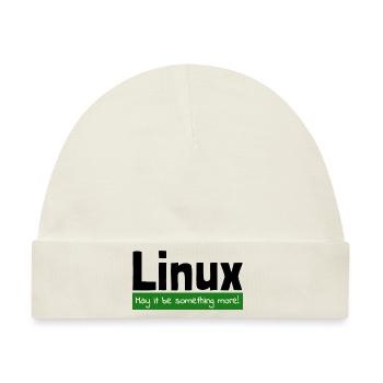 Linux Computer Computerarbeit witzige Sprüche Nerd - Baby Premium Organic Mütze - Naturweiß - Vorne