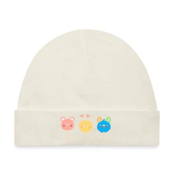 Süßigkeiten - Baby Premium Organic Mütze - Naturweiß - Vorne