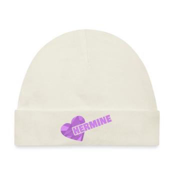 Geschenk für Hermine - Baby Premium Organic Mütze - Naturweiß - Vorne
