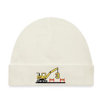 Bagger - Baby Premium Organic Mütze - Naturweiß - Vorne