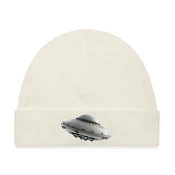 Ufo Alien science fiction - Baby Premium Organic Mütze - Naturweiß - Vorne