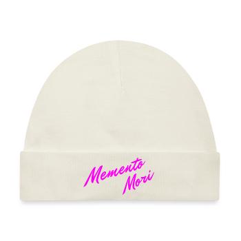 Memento Mori Farbenfroh - Baby Premium Organic Mütze - Naturweiß - Vorne