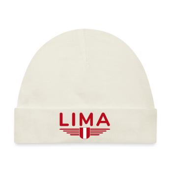 Lima Design – Perus Hauptstadt erleben - Baby Premium Organic Mütze - Naturweiß - Vorne