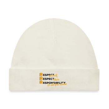 Respekt - Baby Premium Organic Mütze - Naturweiß - Vorne