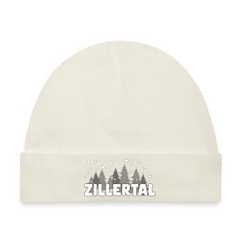 Zillertal Alpine Winter Ski - Baby Premium Organic Mütze - Naturweiß - Vorne