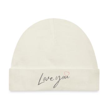 Love you - Baby Premium Organic Mütze - Naturweiß - Vorne