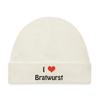 Bratwurst - Baby Premium Organic Mütze - Naturweiß - Vorne