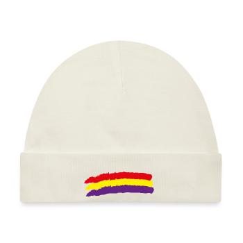 Flagge Republik - Baby Premium Organic Mütze - Naturweiß - Vorne