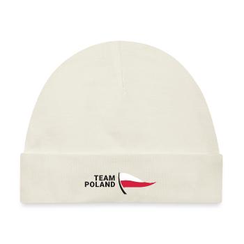 Team Poland - Baby Premium Organic Mütze - Naturweiß - Vorne
