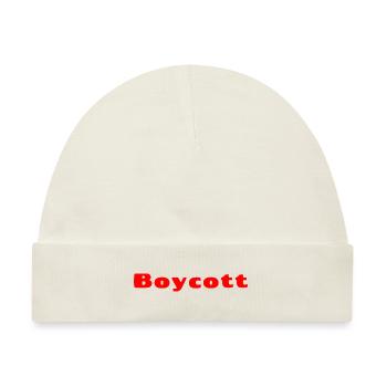 Roter Boykott - Baby Premium Organic Mütze - Naturweiß - Vorne