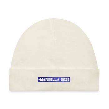 Marbella 2023 - Baby Premium Organic Mütze - Naturweiß - Vorne