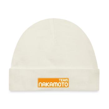 Team Satoshi Nakamoto - Baby Premium Organic Mütze - Naturweiß - Vorne