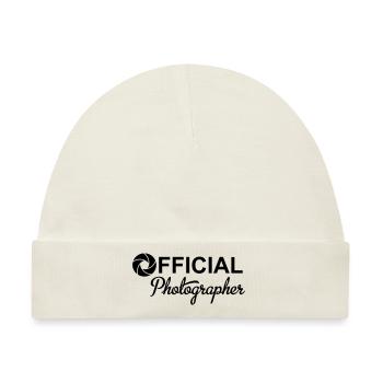 Fotograf - Baby Premium Organic Mütze - Naturweiß - Vorne