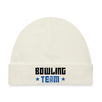 Bowling Team - Baby Premium Organic Mütze - Naturweiß - Vorne
