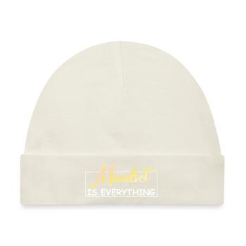 Mindset is everything - Baby Premium Organic Mütze - Naturweiß - Vorne